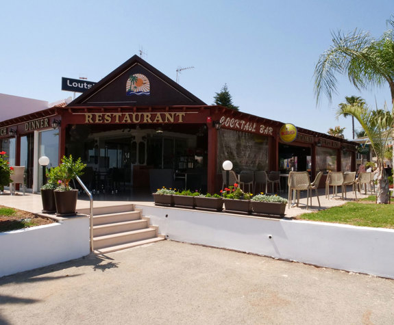 Loutsiana Hotel restaurant exterior view