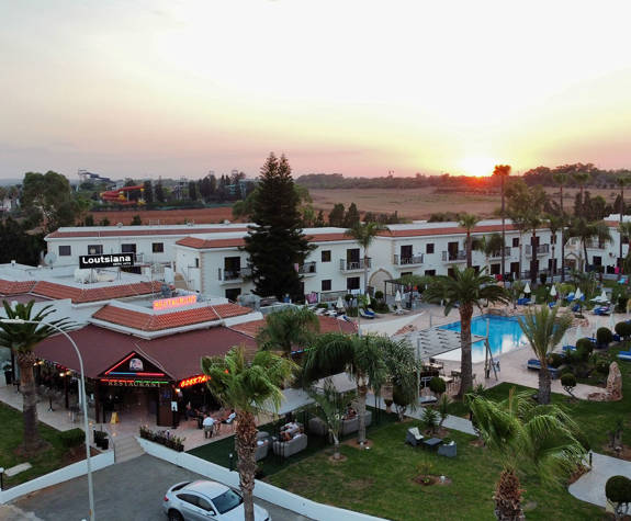 Loutsiana Hotel at sunset